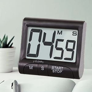 Temporizador digital multifuncional con pantalla grande, alarma sonora y de luz, perfecto para uso en la cocina y el aula. - Product Image 3