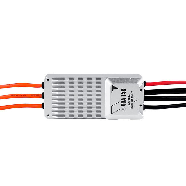 T-MOTOR V60A 14S Industrial ESC with PWM/CAN Protocol, No BEC, 18V-60V Lipo for UAV Drone - Factory Supply