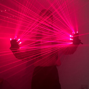 Gants laser LED rechargeables rouge et vert à 10 faisceaux, lunettes laser de scène pour DJ, boîte de nuit, bar, fête, accessoires de spectacle <span class=keywords><strong>Laserman</strong></span> - Product Image 5