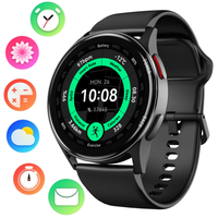 Montre connectée unisexe avec écran AMOLED de 1,32 pouce, étanche, pour activités sportives et de plein air, surveillance de la fréquence cardiaque et du sommeil, réponse aux appels sans fil