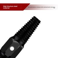 Extracteur de vis métrique FEIDA DIY, outil pour retirer les vis et boulons endommagés et cassés, extracteur de vis à double extrémité 4/6 à filetage inversé