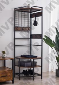 <span class=keywords><strong>Ingresso</strong></span> ad angolo dell'albero della Hall con <span class=keywords><strong>appendiabiti</strong></span> per scarpiera organizzatore per scarpiera con gancio per <span class=keywords><strong>appendiabiti</strong></span> per camera da letto dell'ufficio domestico - Product Image 2