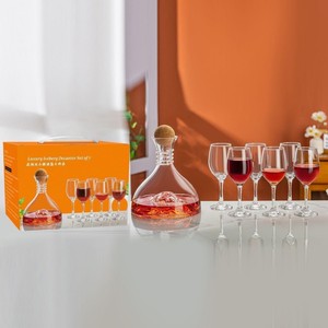 Ensemble <span class=keywords><strong>de</strong></span> carafes <span class=keywords><strong>de</strong></span> luxe Iceberg, 7 pièces : Sublimez votre expérience <span class=keywords><strong>vin</strong></span> et whisky - Product Image 1