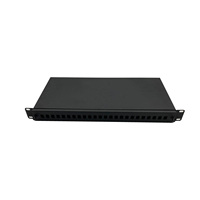 Boîtier de terminaison optique 1U 48 fibres LC duplex, type tiroir, montable en rack, pour distribution et panneau de brassage