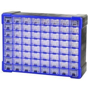 Caja de herramientas de plástico tipo cajón de 64 rejillas <span class=keywords><strong>GDT</strong></span> Componente de gabinete de almacenamiento médico y doméstico integrado con caja de acabado de piezas - Product Image 1