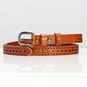 Cinturón de Cuero Genuino Delgado de Lujo para Mujer, Hebilla de Aleación, Cuero Vacuno de Primera Calidad, Estilo de Diseñador Directo de Fábrica, Cinturón Personalizado - Product Image 3