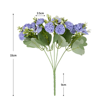 Dekorasi Festival Pesta Rumah Simulasi Bunga Lilac Daisy Cantik Grosir Lilac Krisan