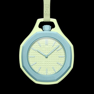 Reloj de Cuarzo Octogonal con Correa de Cuero, Movimiento de Cuarzo, Reloj de Bolsillo con Cordón, Estilo Collar, Reloj Colgante Portátil y Moderno - Product Image 5