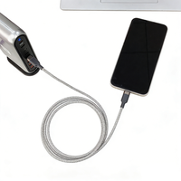 Câble de données pour téléphone portable USB Type-C vers USB, 1m, en alliage d'aluminium et tressé en nylon, cuivre pur, PD 27W, tendance 2026