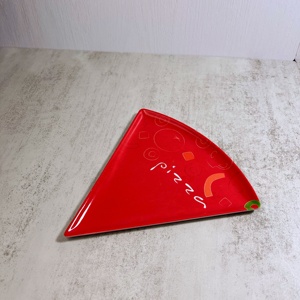 Platos con Forma <span class=keywords><strong>de</strong></span> Pizza, Triangulares, <span class=keywords><strong>de</strong></span> Plástico, Melamina - Product Image 2