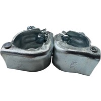 Penjepit Perancah, Kopling Perancah, Kopling Putar, Kopling Tetap, 48.3mm, Baja Galvanis Q235, BS1139/EN74, Pipa Perancah