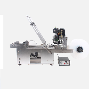 Etiquetadora de botellas redondas semiautomática para botellas de agua y copas de vino Material de embalaje de papel - Product Image 3