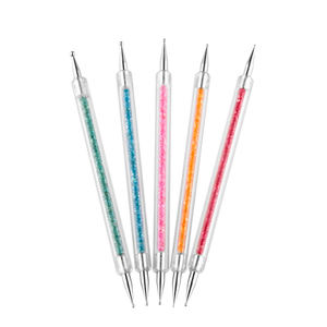 Kit d'outils de manucure, ensemble de 5 pièces, Gel UV, peinture, dessin, Art des ongles, Point, stylo, <span class=keywords><strong>Caviar</strong></span> acrylique, pinceau à 2 voies, décorations de Salon - Product Image 1