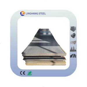 Lamiera in Acciaio Mandorlata Laminata a Caldo LingHang Q235, Spessore da 4mm a 6mm, Modello 5.75mm, Larghezza 1500mm con Servizio di Taglio - Product Image 1