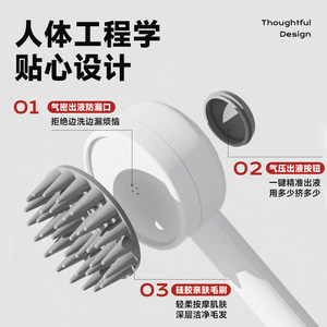 Pet <b>Bathing</b> Brush TPR Silicone Massage Brush For <b>Dogs</b> And Cats With Soap Liquid Filled Design - Product Image 3