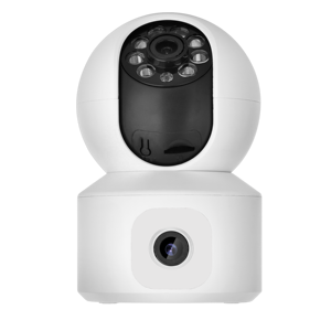 Double objectif 4mp WIFI sécurité intérieure de la maison 360 degrés détection humaine couleur Vision nocturne sans fil PTZ dôme caméra intelligente - Product Image 4