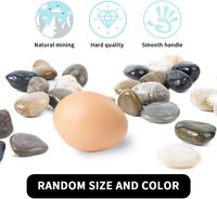 Cailloux durables antiacides de couleur mélangée polis naturels, respectueux de l'environnement, petits graviers de roche décoratifs pour jardinières plantes jardin