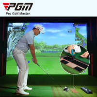 PGM MNQ012 chambre mobile maison extérieure frapper le golf aides à la formation simulateur golf enclos ensemble maison et simulateur de golf commercial