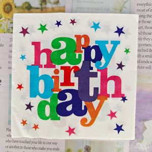 Tovaglioli di Carta Colorati DAMAI per Feste di <span class=keywords><strong>Compleanno</strong></span>, Decorazioni da Tavola con Lettere e Stelle Arcobaleno - Product Image 3