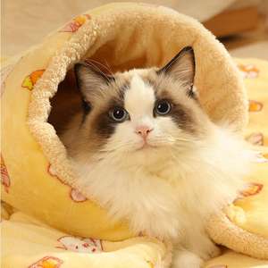 Couverture Chauffante Imprimée Automne/Hiver pour Animaux de Compagnie (Chats & Chiens) – Couette en Peluche et Tapis de Couchage pour Niche - Product Image 5