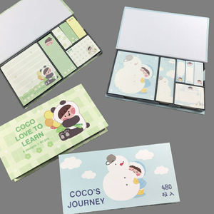 Cute Things <span class=keywords><strong>Kawaii</strong></span> Papelería Útiles <span class=keywords><strong>escolares</strong></span> Escuela coreana Escritura Bloc de notas Profesor Notas adhesivas Pegatinas de mesa Libro - Product Image 1