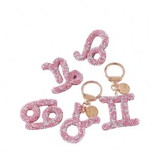 Porte-clés Constellation en Strass Cristal, Pendentifs Signes Astrologiques, Breloques <span class=keywords><strong>Horoscope</strong></span>, Bijoux - Product Image 1