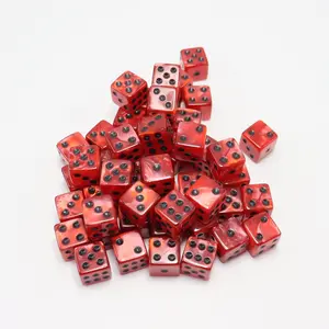 Bulk Blank 12mm Square Corner Acrylic Custom Dice For Casino Drinking Adult Game