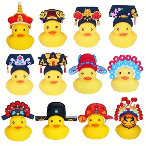 Accesorios de Plástico con Logotipo Personalizado, Patito Amarillo de 2 Pulgadas, Novedad N.° 8, Pequeño Adorno para Té con Leche, Regalo, Joyería DIY, Juguete - Product Image 4