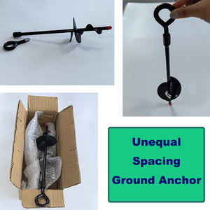 แท่งเหล็กยึดแบบเกลียวแบบพกพาพร้อมอะแดปเตอร์สำหรับฝัง<span class=keywords><strong>ดิน</strong></span>อย่างรวดเร็วสำหรับสวนหรือกิจกรรมตั้งแคมป์กลางแจ้ง - Product Image 5