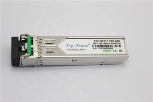 TSFP-1.25G-80D Toptrans TSFP-1.25G-80D GLC-ZX-SMD รองรับกิกะบิตอีเธอร์เน็ต 80 กม. ไฟเบอร์โหมดเดี่ยว 1550 นาโนเมตร LC SFP ตัวรับส่งสัญญาณ - Product Image 6