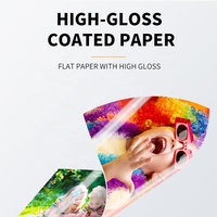 YUANTEGN YT-CS 115g 100 Lembar/Kantong Kertas Foto Cetak Inkjet Tahan Air A4/A3 Satu Sisi Lapisan Mengkilap Tinggi untuk Majalah Menu