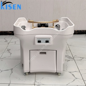 Kisen Nouveauté : Bac de lavage portable sans tuyauterie pour spa capillaire et fumigation, avec chauffe-eau et deux réservoirs, en promotion - Product Image 6