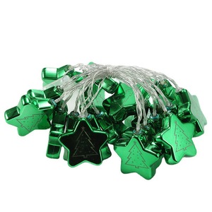 Cross-biên Giới <span class=keywords><strong>LED</strong></span> giáng sinh chuỗi ánh sáng mạ điện giáng sinh quả bóng ngũ giác Sao Nhấp Nháy màu đèn cho bầu không khí - Product Image 5