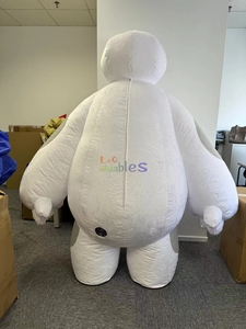 Gente Popular dibujos animados gran héroe personaje <span class=keywords><strong>Baymax</strong></span> peluche juguete inflable mascota disfraz inflable <span class=keywords><strong>Baymax</strong></span> mascota disfraz para adulto - Product Image 2