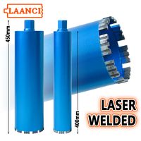 LAANCI 25-300mm Forets diamantés turbo à segment diamanté soudé au laser pour béton, Scies cloches diamantées, Forets de perçage pour béton