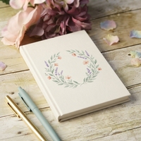 Carnet de luxe A5 personnalisé, couverture rigide, journal floral, journal de gratitude, agenda élégant, vente en gros