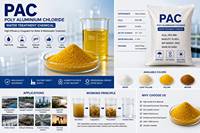 Poudre de chlorure de polyaluminium (PAC) à haute efficacité pour le traitement de l'eau potable et des eaux usées