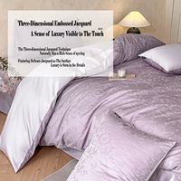 Parure de lit de luxe en coton longues fibres 100% 300 fils/cm² jacquard 3D de qualité supérieure pour hôtel et maison, personnalisable OEM/ODM