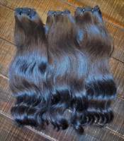 Extensions de cheveux naturels indiens bruts, ondulés, double épaisseur, non traités, cuticules alignées, ondulation naturelle cambodgienne
