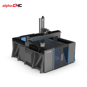 Máquina Router <span class=keywords><strong>CNC</strong></span> de Grabado en Madera 3D Automática de 5 Ejes Alpha para Fabricación de Muebles con Componentes de Motor, Bomba, Engranaje y Caja de Cambios - Product Image 3