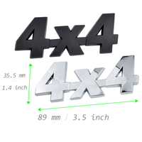 Plastique ABS 3D Logos de voiture personnalisés FR TYPER 4X4 R1 4WD SPORT TUNING RACING Chrome Autocollant de logo de voiture