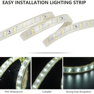 ไฟตกแต่งสวนกลางแจ้ง <span class=keywords><strong>BIHUA</strong></span> 6500K  อะลูมิเนียมพลาสติก รูปทรงปรับแต่งได้ 8W SMD2835 ไฟ LED แบบเส้น - Product Image 6