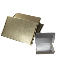 Option de doublure de boîte en papier texturé gaufré personnalisé, surface vierge, écologique, recyclable, emballage d'expédition pliable en carton ondulé