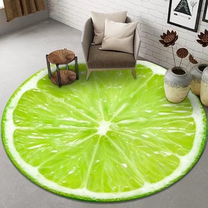 Tapis de sol irrégulier motif fruits de dessin animé mignon, paillasson de chambre, tapis de sol fraise, tapis de salle de bain absorbant et antidérapant - Product Image 3