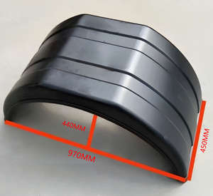 カスタマイズ可能 プラスチック製 シングルタイヤ フェンダー トラック・トレーラー用 汎用マッドガード - Product Image 1