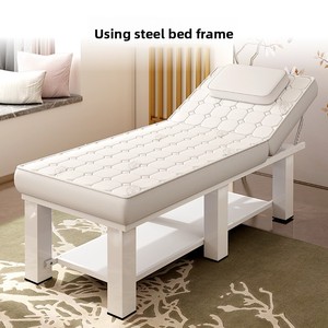 Lit de massage en latex pour la beauté, lit de massage spécial en métal pour salon de massage, avec trou pour la thérapie de la médecine traditionnelle chinoise et le tatouage - Product Image 3