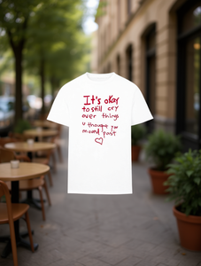 T-Shirt Bianca da Donna con Stampa di Lettere, Collo Tondo, Manica Corta, Casual Estiva, Lavabile in Lavatrice, 100% Cotone Jersey - Product Image 2