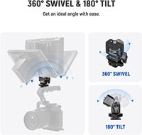 Support de moniteur de caméra Neewer avec sabot froid, vis anti-torsion de 1/4 "pour moniteur de terrain de 5" et 7 "compatible avec Atomos Ninja V
