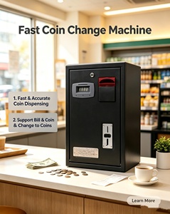 Máquina de <span class=keywords><strong>Cambio</strong></span> de <span class=keywords><strong>Monedas</strong></span> y Billetes Montada en la Pared para Venta - Product Image 2