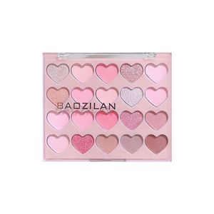 Paleta de sombras de ojos coreana de 20 colores, resistente al agua, mate y perlada, en tonos suaves de rosa y morado, para un look natural y delicado. - Product Image 5